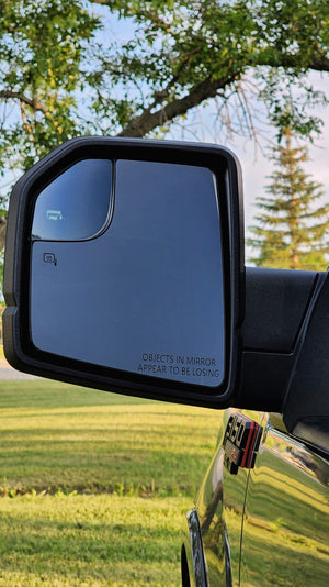 OBJECTS IN MIRROR DECAL