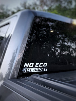 8" NO ECO ALL BOOST DECAL