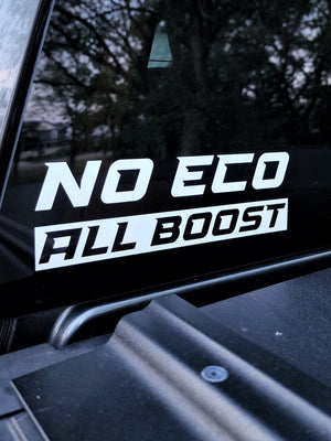 8" NO ECO ALL BOOST DECAL