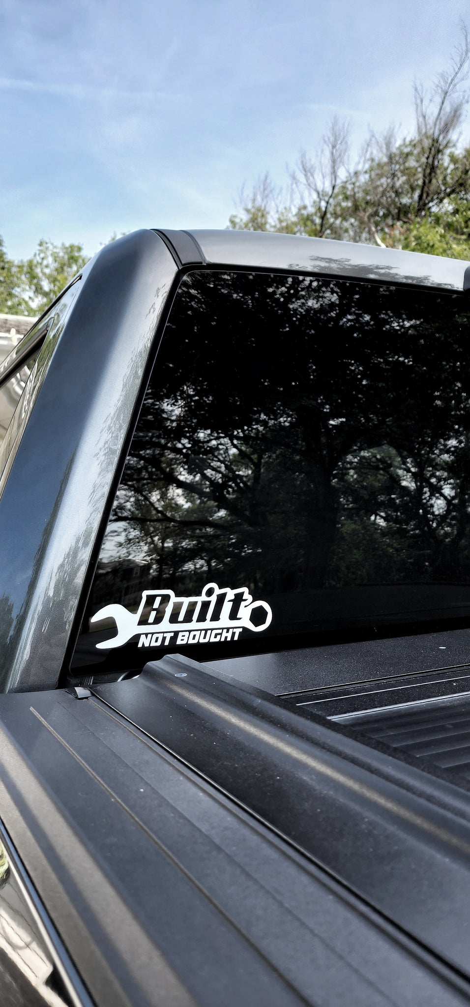 8" BUILT NOT BOUGHT DECAL