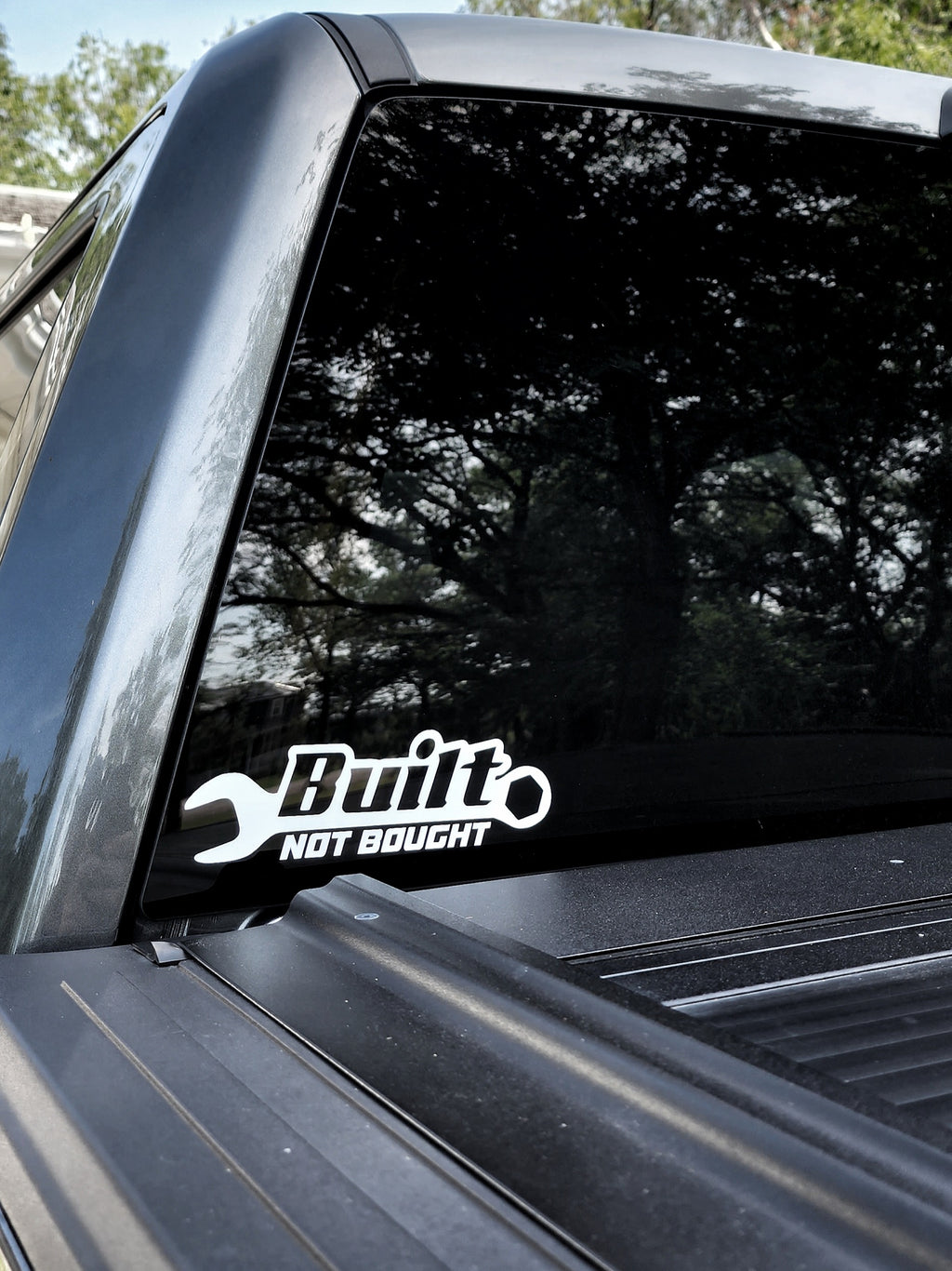 8" BUILT NOT BOUGHT DECAL