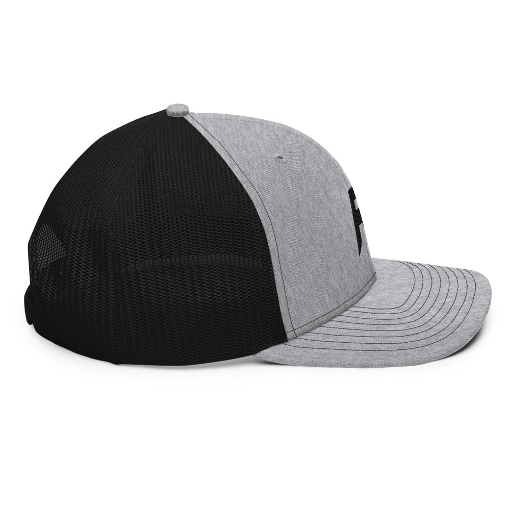 Vixen Garage Low Profile Trucker Hat - Gray/Black